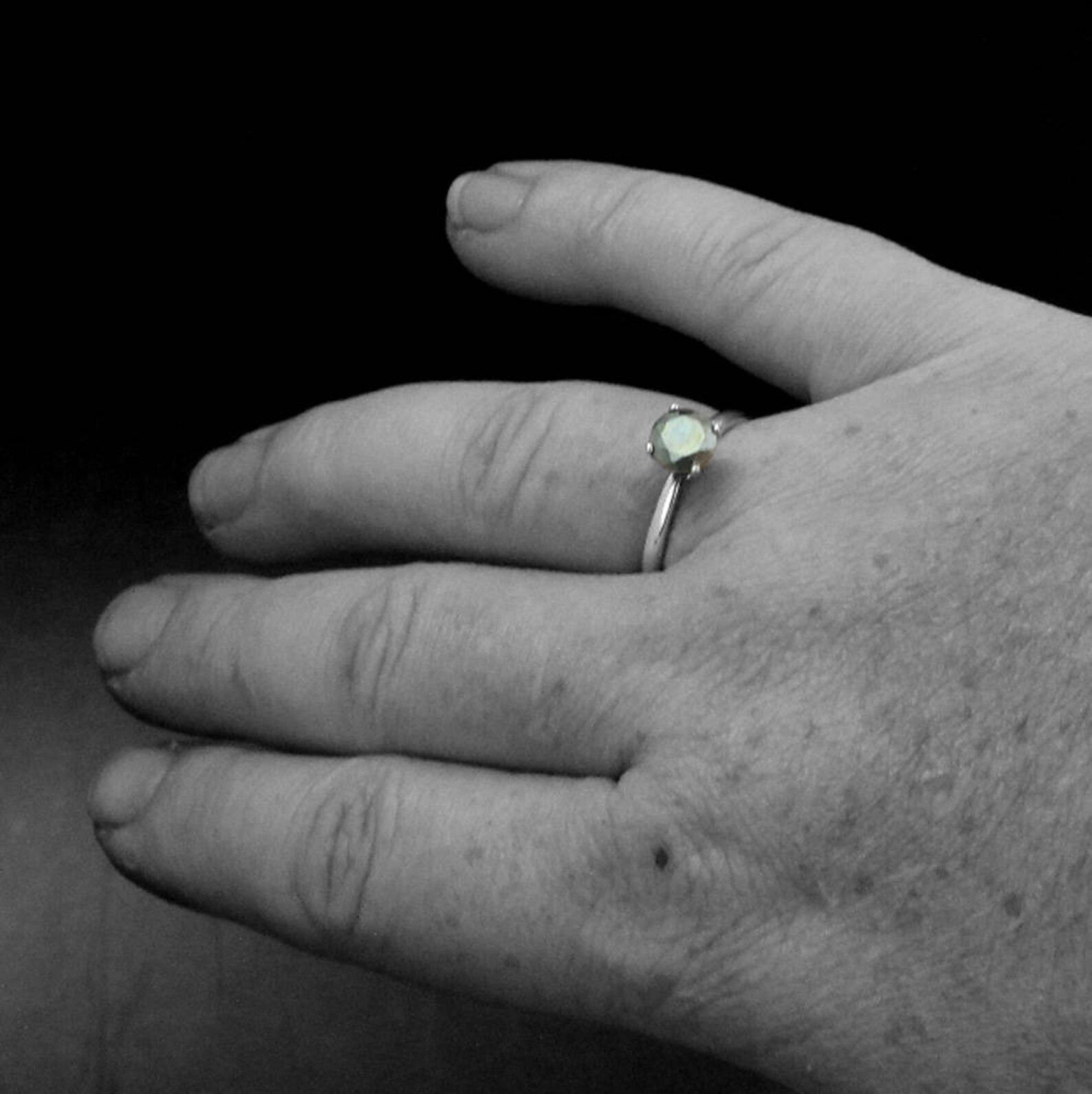 Pyrite Engagement Setpyrite Bridal Setalternative Etsy