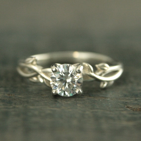 Vine Engagement Ring Castle Vine Ring Silver Engagement Ring