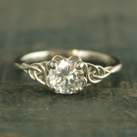 Platinum knot best sale ring