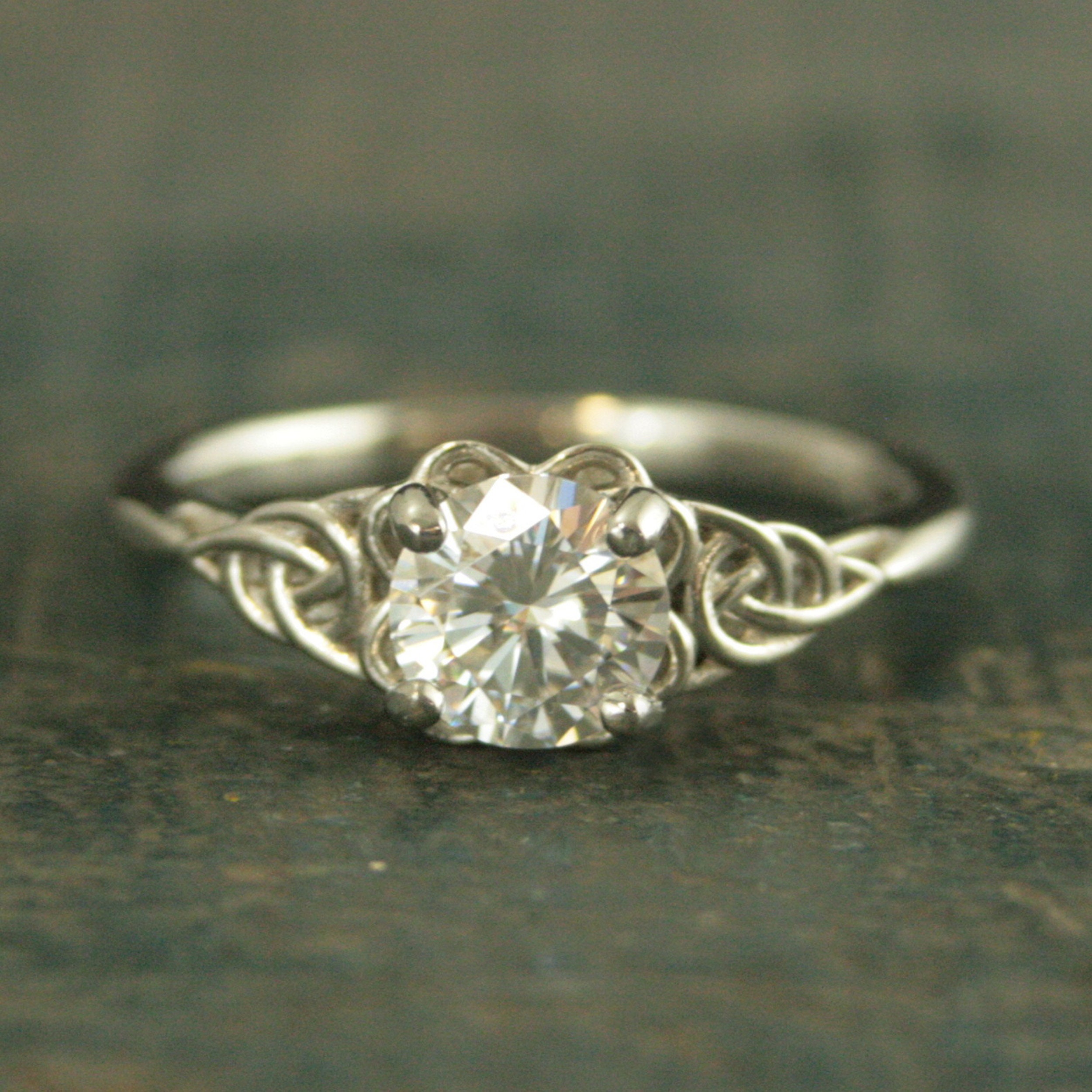 Platinum celtic best sale ring