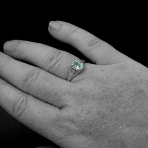 Aurorasky Blue Topaz Ringsterling Silver Engagement - Etsy