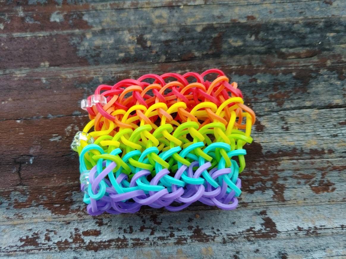 Dragonscale Rainbow/Pride Flag Bracelet