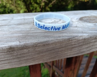 Glow-in-the-Dark Selective Mutism Awareness Wristband