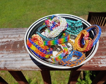 Custom or Random Personalized Rainbow Loom Bracelet