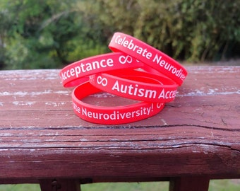 Autism Acceptance/Celebrate Neurodiversity Wristband