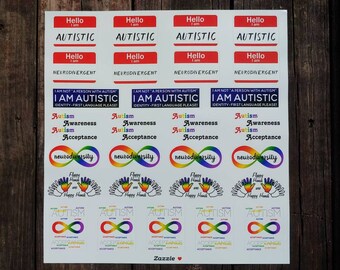 Autism/Neurodiversity Waterproof Vinyl Stickers