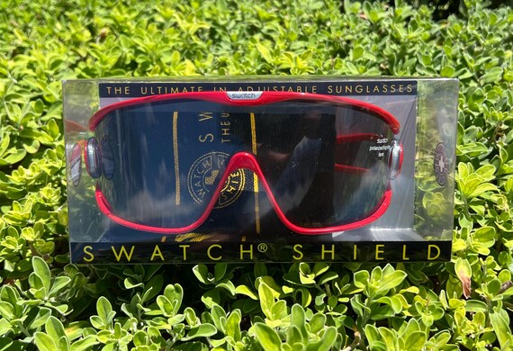 西ドイツ製 Vintage 80s Swatch Shield サングラス 西ドイツ製 Vintage 80s Swatch Shield サングラス