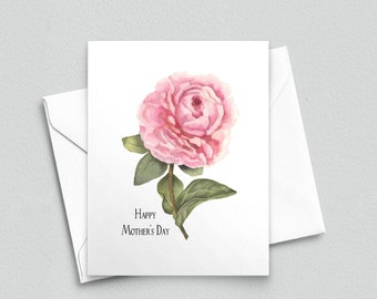 Pink Peony Mother's Day Card