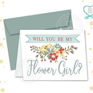 Bloom Flower Girl Card