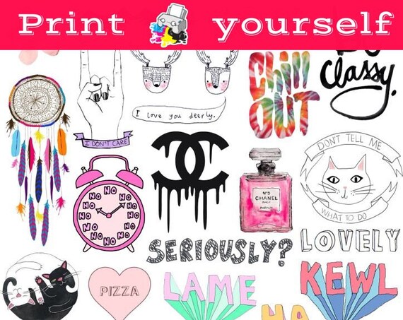 Set,17 Mockup Printable Tumblr Stickers Stickers Set Of Set,17 Mockup Printable Tumblr Stickers Stickers Set Of