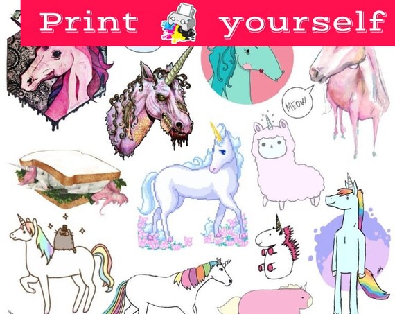 Download Free Set,31 Mockup Printable Tumblr Stickers Stickers Set ...