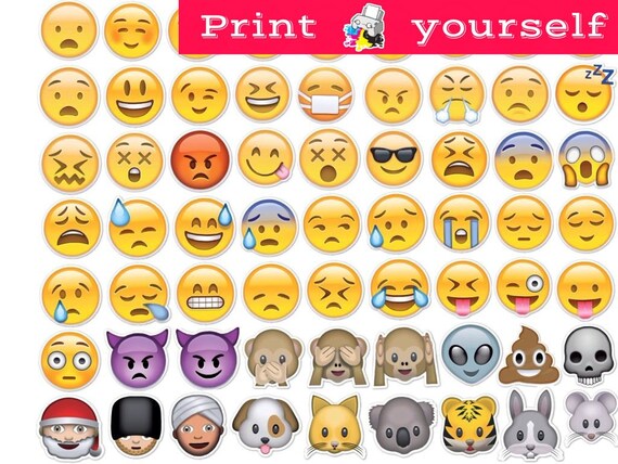 Set,4 Mockup Printable Emoji Stickers Stickers Set Of Set,4 Mockup Printable Emoji Stickers Stickers Set Of