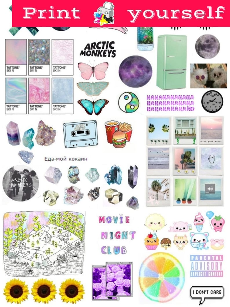 set 249 mockup printable tumblr stickers stickers sets