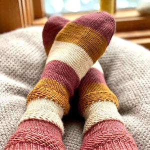 Magic Heel Socks DK Easy Knitting Pattern for Women&#39;s Socks