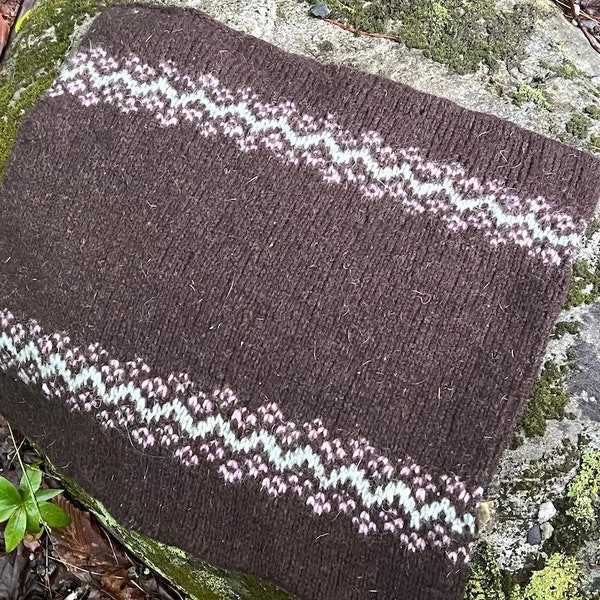 Forest Mat PDF Knitting Pattern || Felted Pad