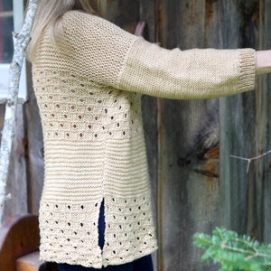 FIVE DAYS SWEATER knitting pattern wool pullover