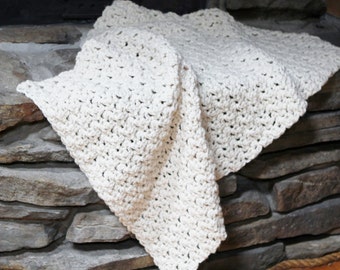 Crocheting Pattern THE FRANCONIA Chunky Throw Lap Blanket