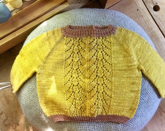 Knitting Pattern No Place Like Home Childs Raglan Pullover Sweater