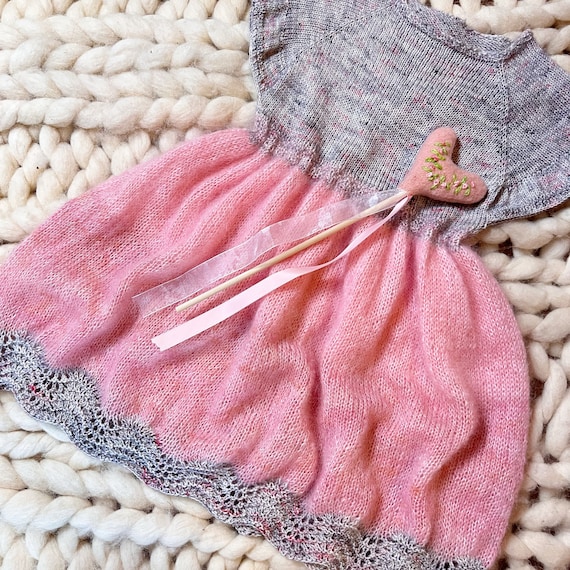 knit princess dress Princess Dress Knitting Pattern - Ever After Fantasy Dress for Little Girls