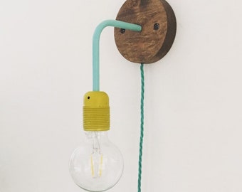 mustard wall lights