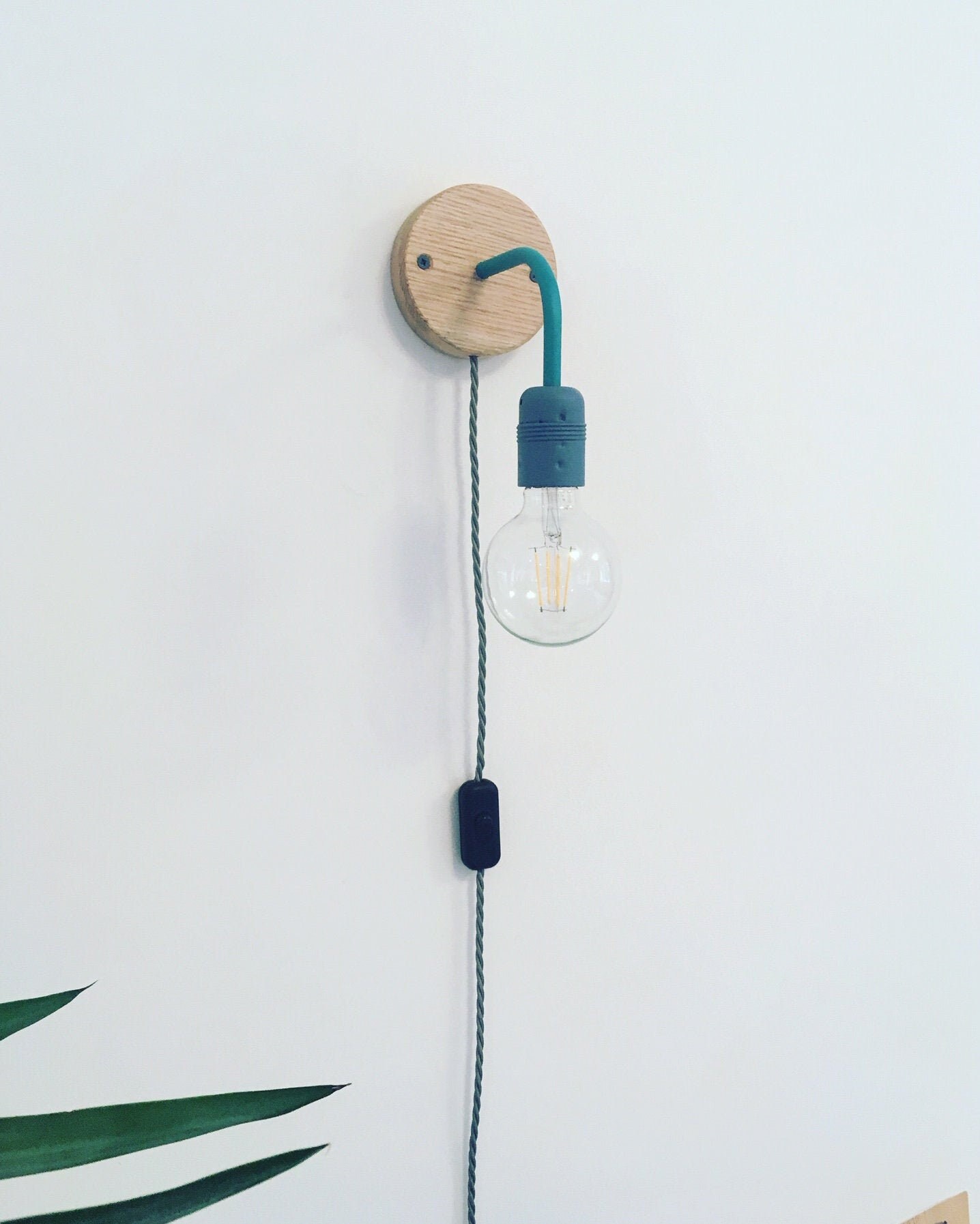 Wall Light With Switch Plug in Sconce Sconce Plug In Light Etsy UK