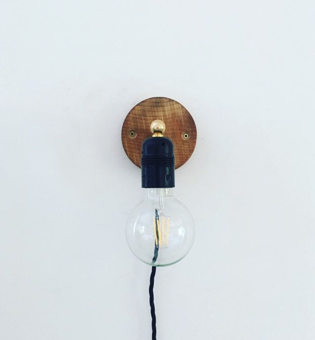 Wall Light With Switch Plug in Sconce Sconce Plug In Light Etsy UK