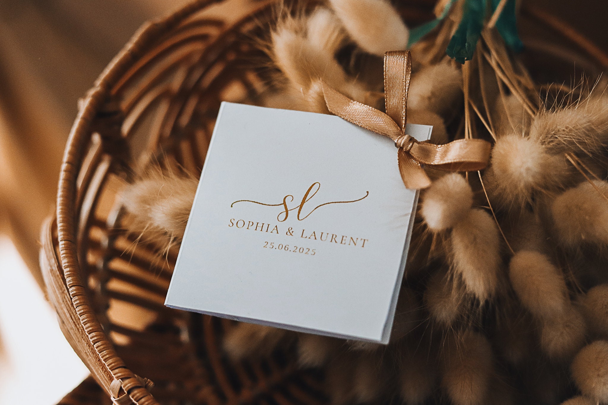 Pochette Cadeau Personnalisée avec Chocolat pour Invités