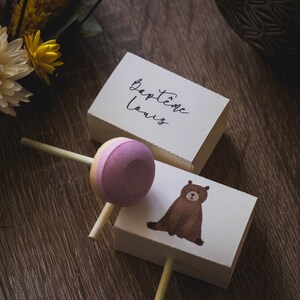 Cadeaux invités : Sucettes personnalisées - commande min 20