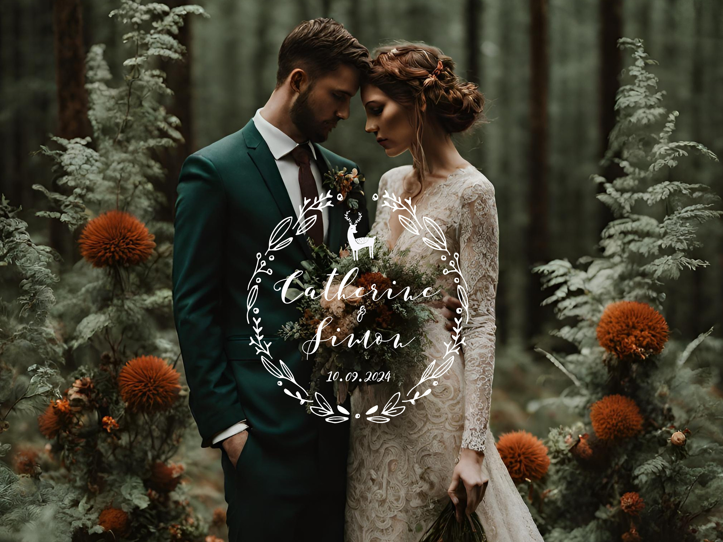 Logo Mariage Personnalisé Élégant et Unique