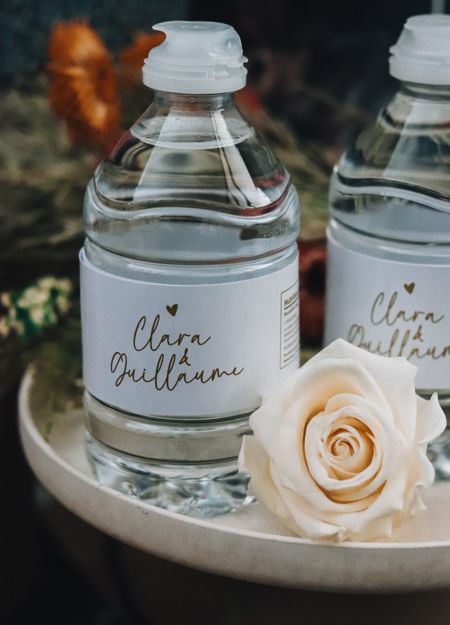 Étiquettes Personnalisées Élégantes pour Bouteilles d’Eau