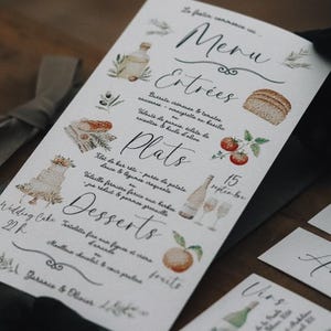 Menu + petite Carte des Vins + ( Marque-Place Offert jusqu'au 21.06.25 )