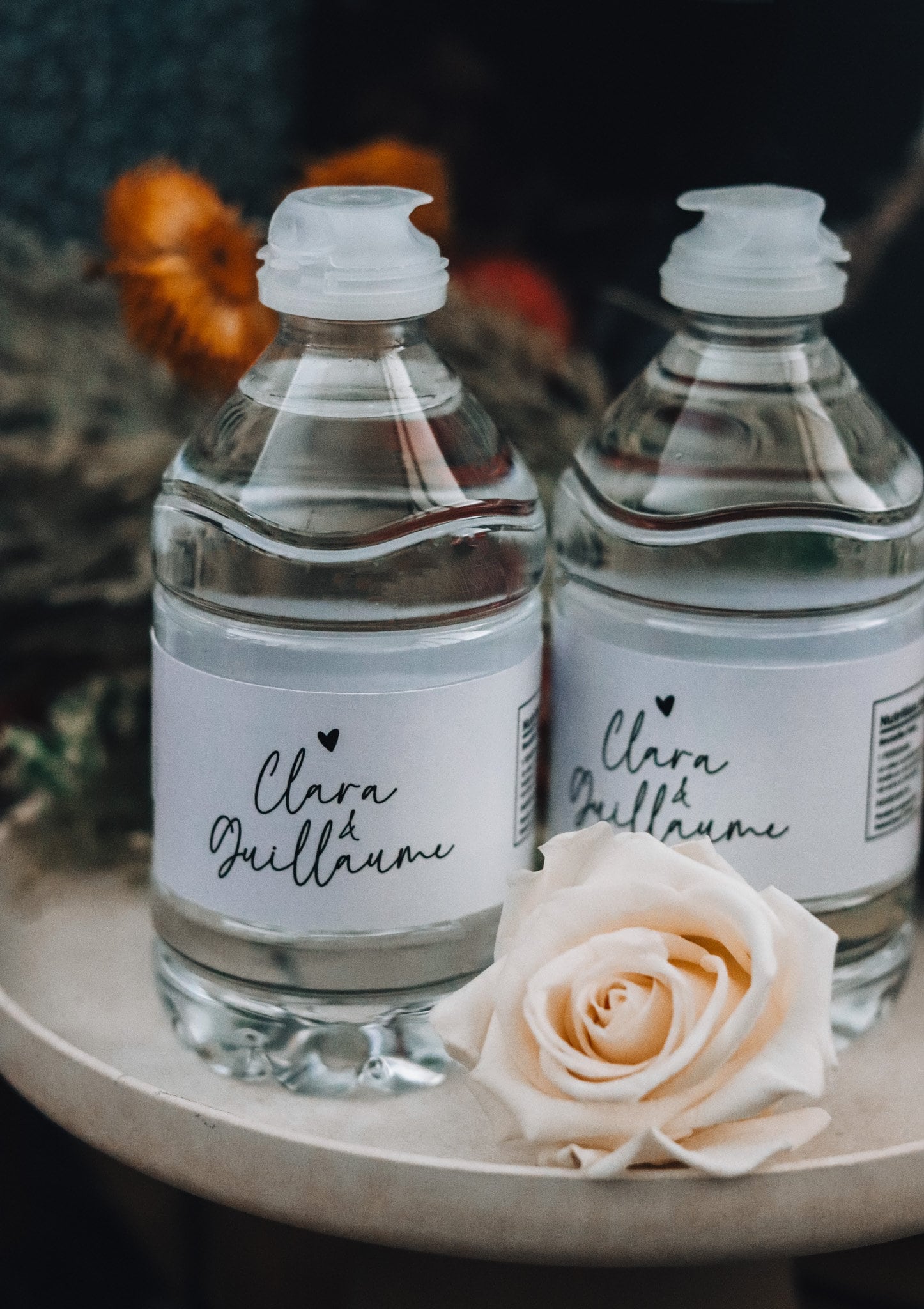 Étiquettes Personnalisées pour Bouteilles d’Eau Élégantes