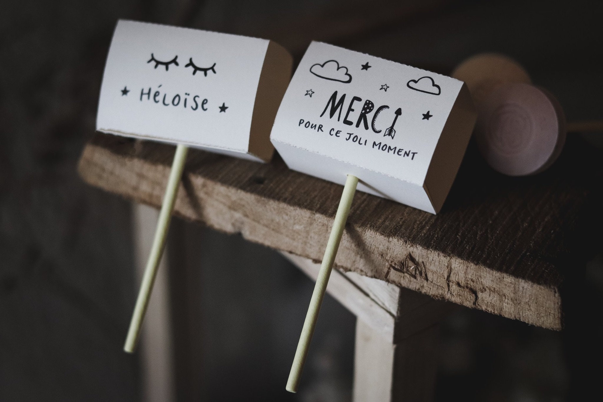 Sucettes personnalisées pour invités – commande minimum 20 unités