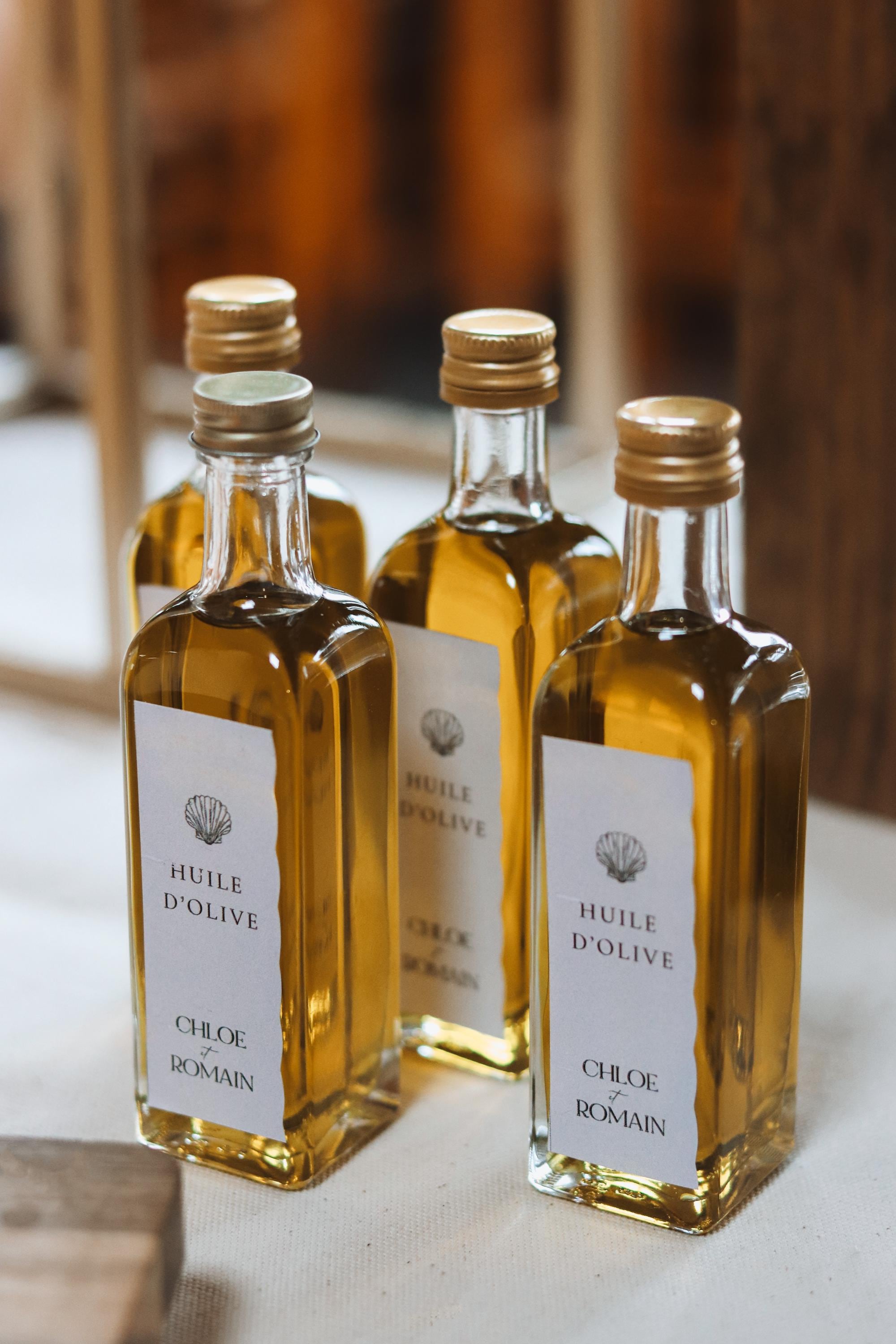 Mini bouteille d’huile d’olive bio première pression à froid – 30 pièces