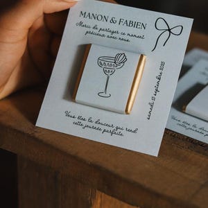 Cadeau invité : Carte Personnalisée avec Chocolat au Lait