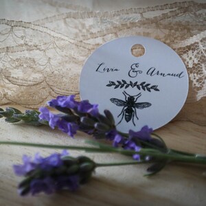 Decorative labels for candles