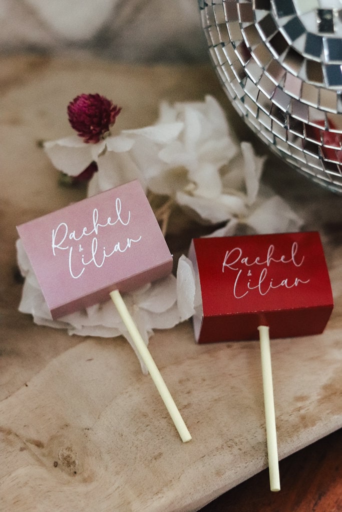 Sucettes personnalisées pour invités – minimum 20 pièces