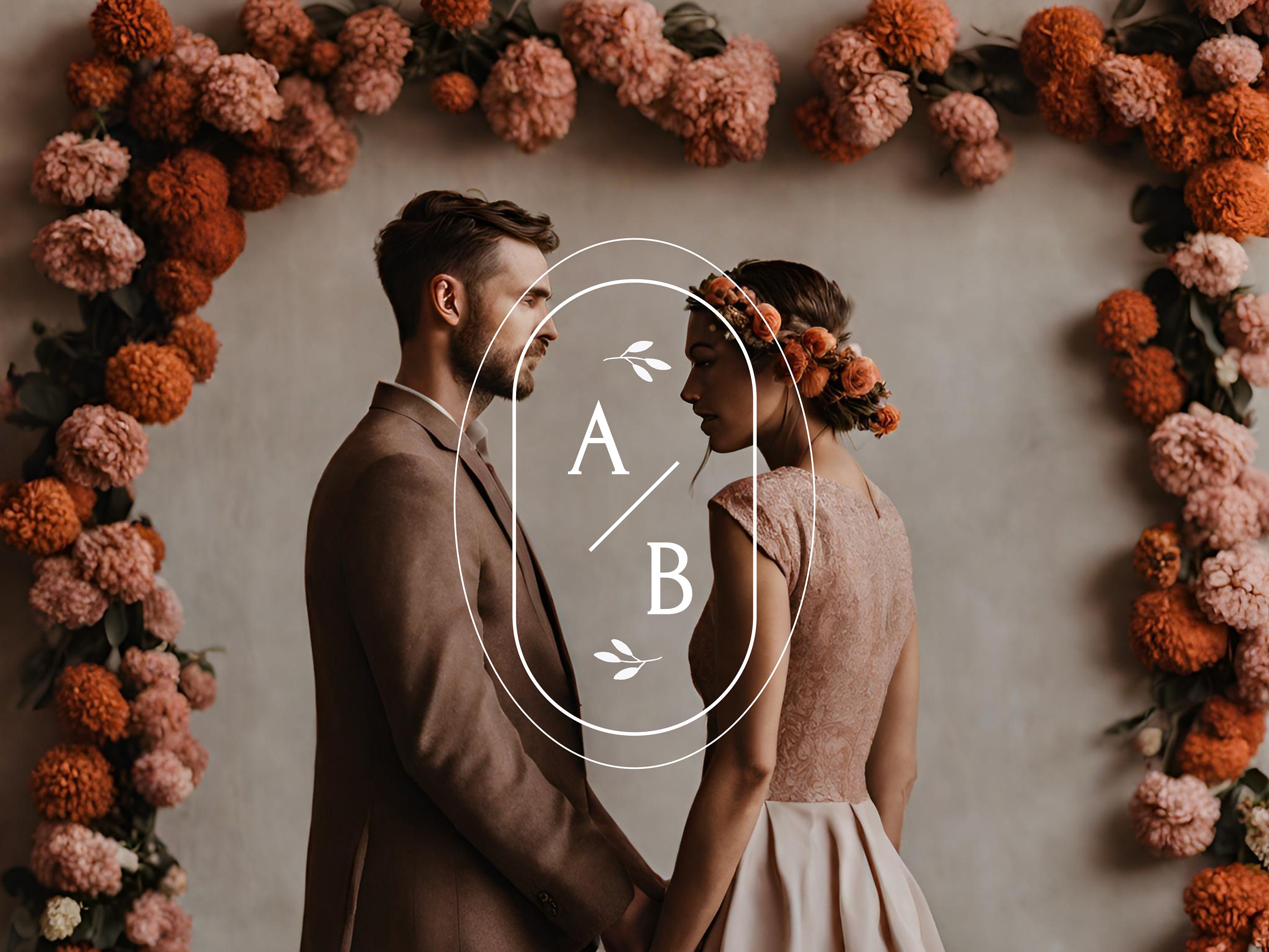 Logo Personnalisé Élégant pour votre Mariage Unique