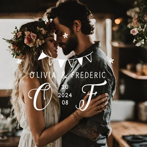 Individuelles Logo für eine elegante Hochzeit