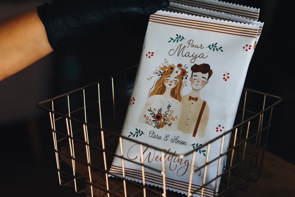 Pochettes surprises bonbons personnalisées pour mariage
