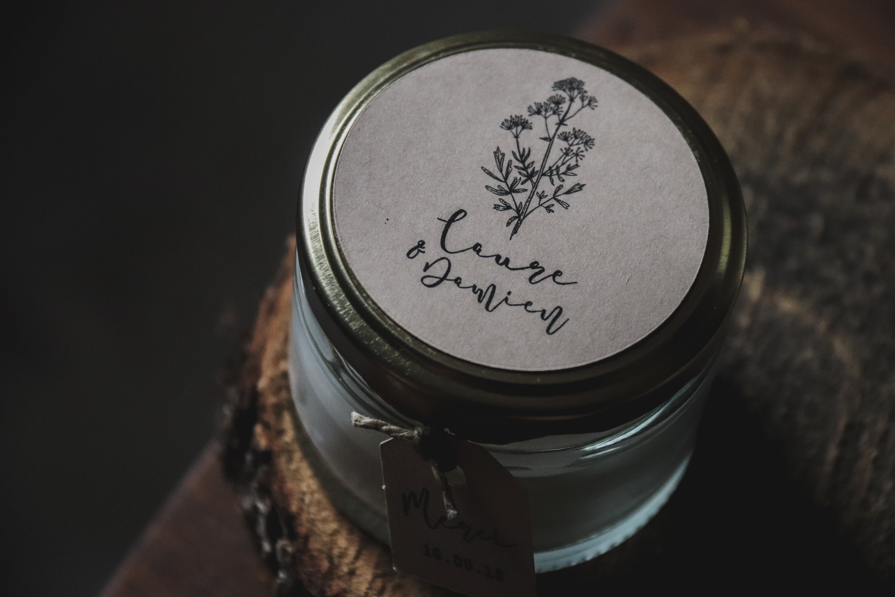 Bougie parfumée pour invités – Commande minimum de 30 unités