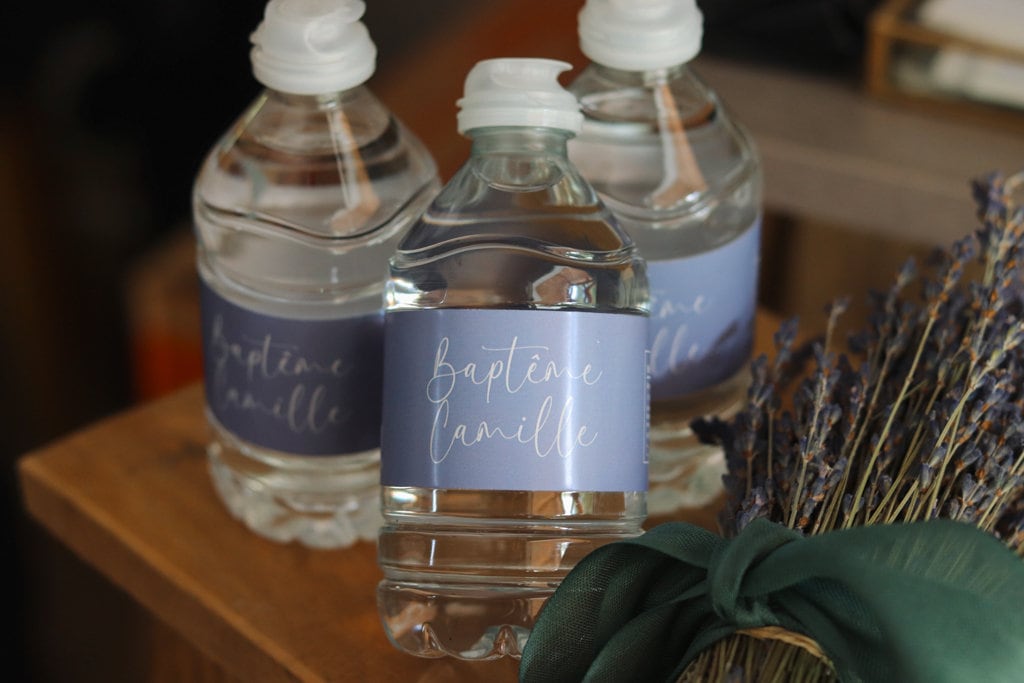 Étiquettes Élégantes Personnalisées pour Bouteilles d’Eau