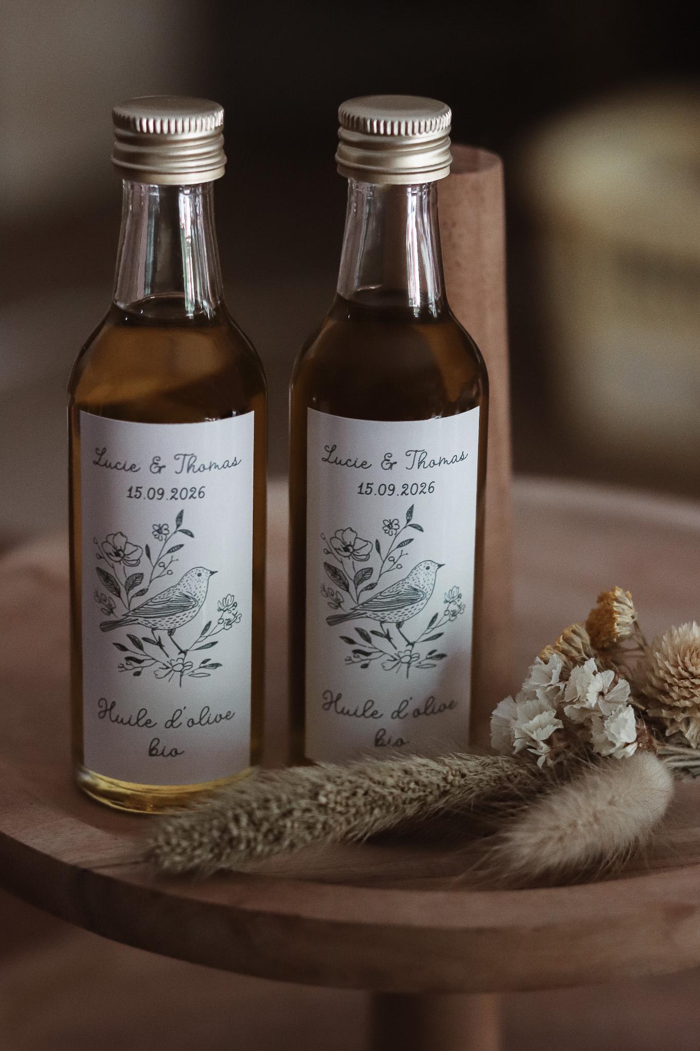 Mini bouteille d’huile d’olive bio première pression à froid 50ml