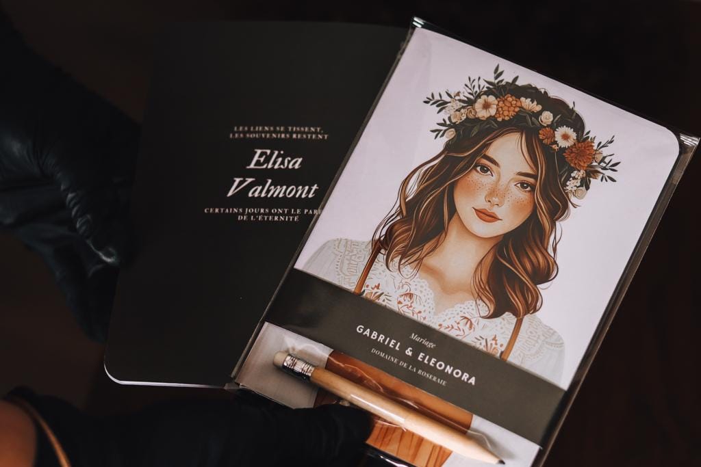 Carnet personnalisé pour invités de mariage – Souvenir unique