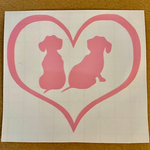 Dachshund Vinyl Decal / Doxie Decal/ Vinyl Sticker / Doxie Decor / Doxie Lover