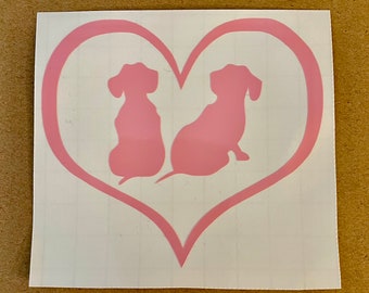 Dachshund Vinyl Decal / Doxie Decal/ Vinyl Sticker / Doxie Decor / Doxie Lover