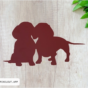 Dachshund Vinyl Decal / Doxie Decal/ Vinyl Sticker / Doxie Decor / Doxie Lover