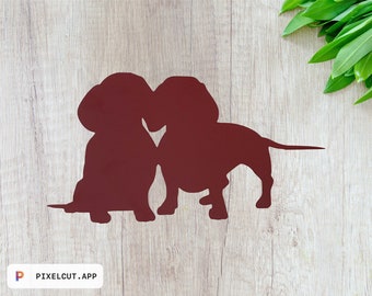 Dachshund Vinyl Decal / Doxie Decal/ Vinyl Sticker / Doxie Decor / Doxie Lover