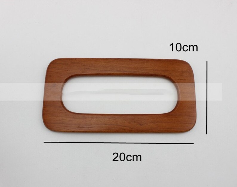 Teapot Handle Handbags Supply Purse Wristlet Handles Wooden Handcraft Material for Handbag Making 1 Pair 20*10cm Wooden Handles for Bag