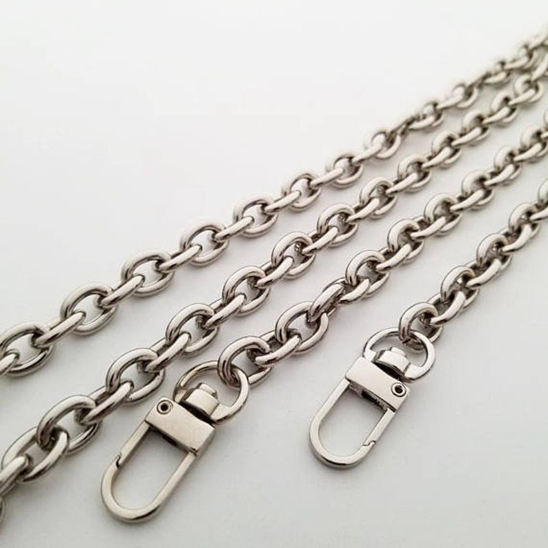 9mm DIY Purse Shoulder Crossbody Metal Chain Strap Replacement for Bags Handbags 70cm//27.6, Silver